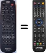 Replacement remote control Toshiba SD-1700