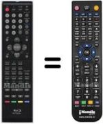 Replacement remote control Orion HVS57522