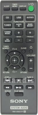 Original remote control SONY RM-AMU171 (149229711) Original remote control SONY RM-AMU171 (149229711)