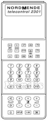 Original remote control NORDMENDE TC2301 (583449) Original remote control NORDMENDE TC2301 (583449)
