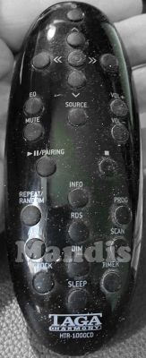 Original remote control TAGA HARMONY HTR-1000CD