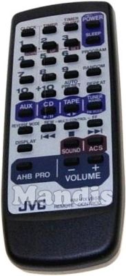 Original remote control JVC RMRXVB55