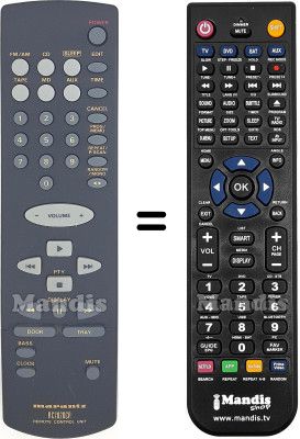 Gleichwertige Fernbedienung RC2020CR