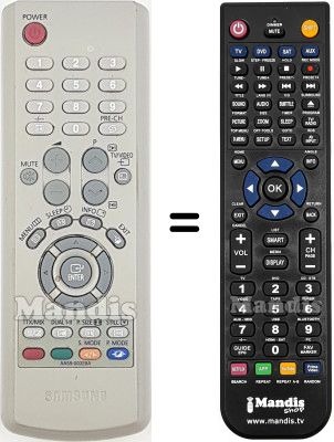 Gleichwertige Fernbedienung Samsung AA5900328A