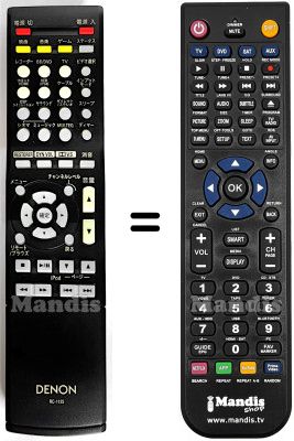 Gleichwertige Fernbedienung RC-1125