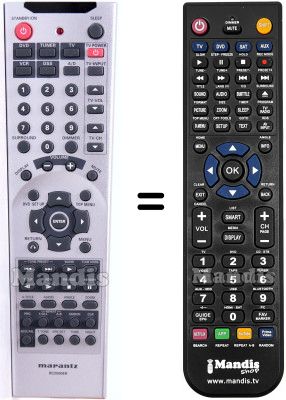 Gleichwertige Fernbedienung RC2500ER