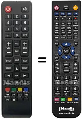 Replacement remote control ND24N2800M Replacement remote control ND24N2800M