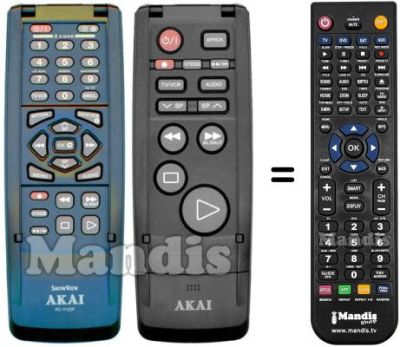 Gleichwertige Fernbedienung Akai RC-Y122F