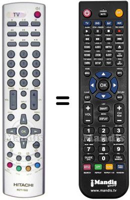 Gleichwertige Fernbedienung Hitachi RCT-1522