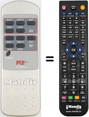 Gleichwertige Fernbedienung REMCON2214