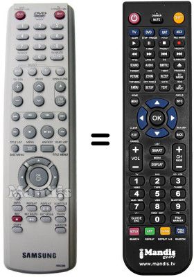 Replacement remote control Samsung DVD HR-721
