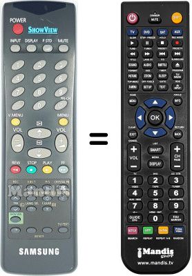 Replacement remote control 00107 F