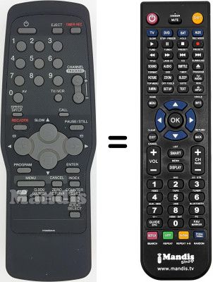 Gleichwertige Fernbedienung Sinudyne SV 12904