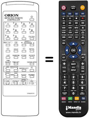 Replacement remote control 076G047070
