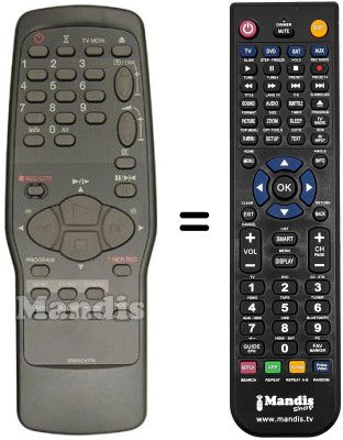 Replacement remote control United TVC 4148 SI