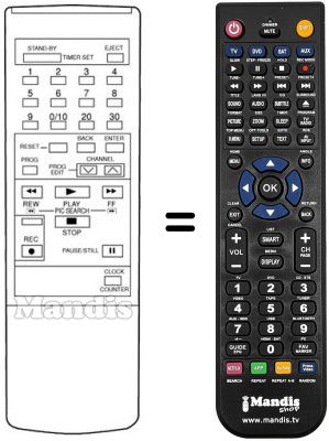 Replacement remote control 108 018 200