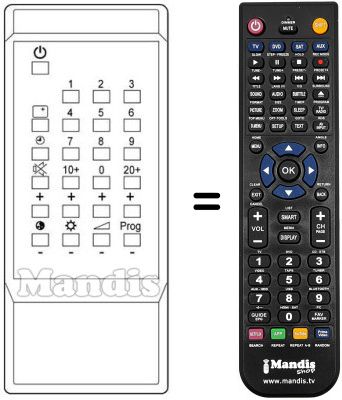 Replacement remote control 3780