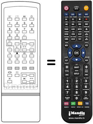 Replacement remote control 2872