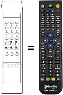 Replacement remote control MG 2163