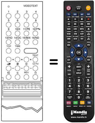 Replacement remote control 3406 / 8200.40