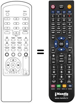 Replacement remote control 350
