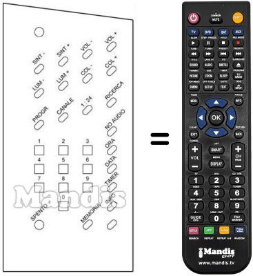 Replacement remote control 510.01.0131