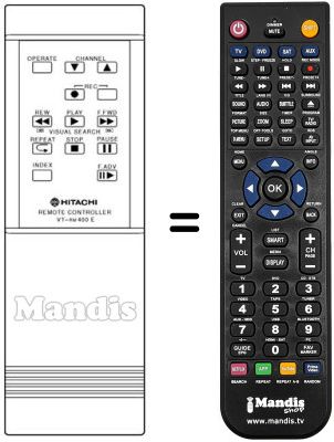 Replacement remote control VT-RM 400 E