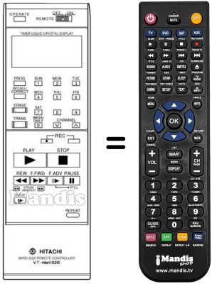 Replacement remote control 56.38905