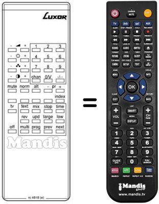 Replacement remote control 5652 20 35