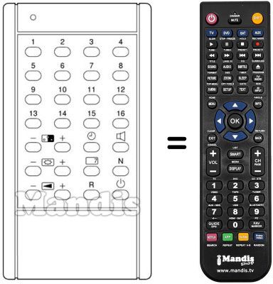 Replacement remote control 6026011