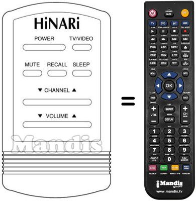 Gleichwertige Fernbedienung 6142-03501
