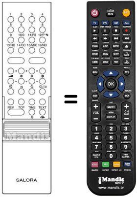 Replacement remote control 616502