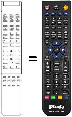 Replacement remote control 655902 A