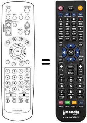 Gleichwertige Fernbedienung 6710V00026W