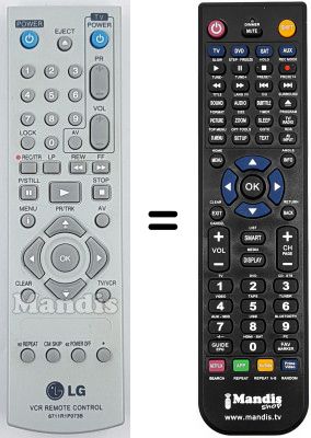 Gleichwertige Fernbedienung LG LV 4285