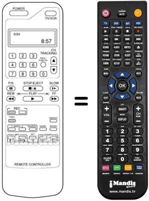 Replacement remote control 6761 D