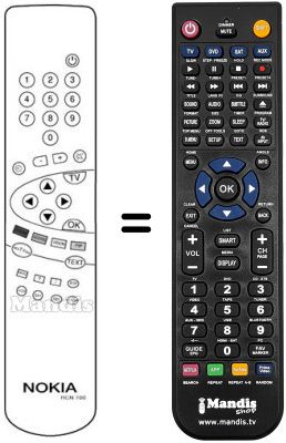 Replacement remote control Ingelen 72 F 7 T Replacement remote control Ingelen 72 F 7 T