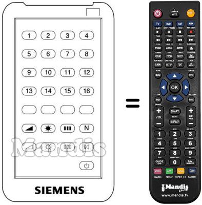 Replacement remote control 750811
