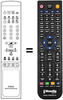 Replacement remote control 806805 A-VH2H