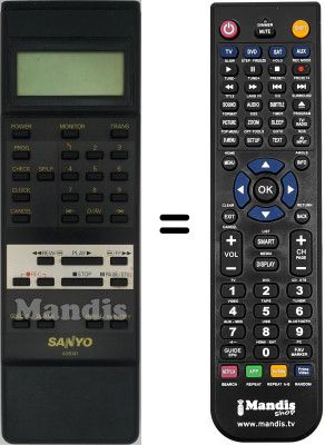 Gleichwertige Fernbedienung A05141 LCD