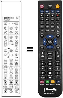 Replacement remote control A 518613