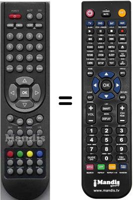 Replacement remote control Aeg CTV 4875 LCD