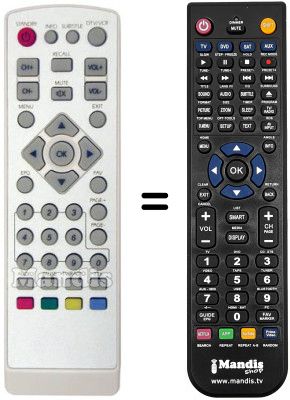 Gleichwertige Fernbedienung Elap APRION 2