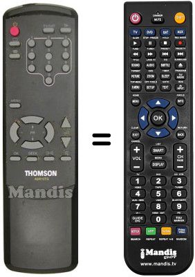 Gleichwertige Fernbedienung ASR 10 TG