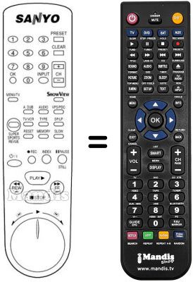 Replacement remote control B18900