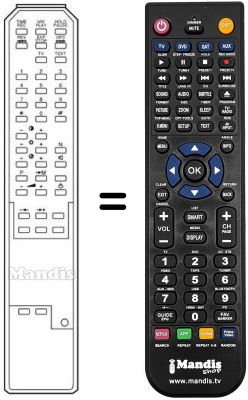 Replacement remote control B 55402