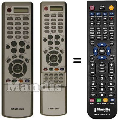 Replacement remote control Samsung LW 40A23W
