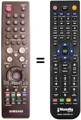 Gleichwertige Fernbedienung BN59-00507B