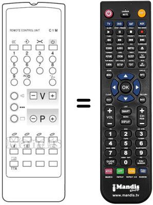 Replacement remote control C 1 M