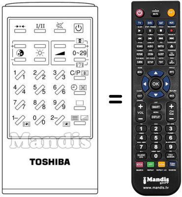 Replacement remote control CT-9133